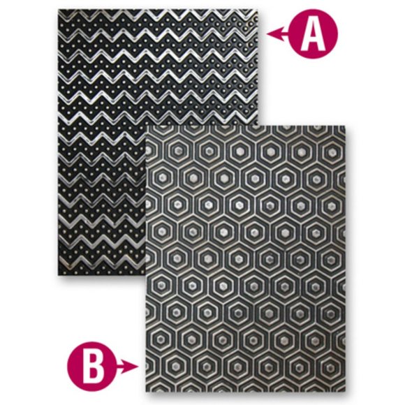 Spellbinders M-BOSSABILITIES 2-sided embossing folder - SO TRENDY - Picture 1 of 9